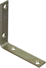 National Mfg. - 3-1/2" Long x 3/4" Wide, Steel, Corner Brace - Zinc Plated - Eagle Tool & Supply