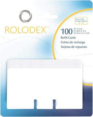 Rolodex - 100 Refills for Rotary - 2-1/4 x 4" - Eagle Tool & Supply