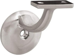 National Mfg. - 250 Lb Capacity, Satin Nickel Coated, Handrail Bracket - 3" Long, 6.4" High, 0.900" Wide - Eagle Tool & Supply
