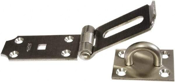 National Mfg. - 2-1/2" Wide, Safety Hasp - Stainless Steel - Eagle Tool & Supply