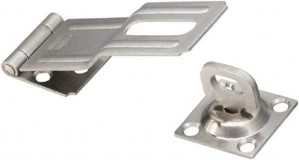 National Mfg. - 1-1/2" Wide, Latching Post Hasp - Stainless Steel - Eagle Tool & Supply