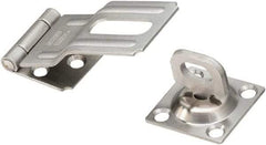 National Mfg. - 1-1/2" Wide, Latching Post Hasp - Stainless Steel - Eagle Tool & Supply
