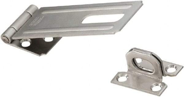 National Mfg. - 1-1/2" Wide, Safety Hasp - Stainless Steel - Eagle Tool & Supply