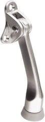 National Mfg. - 4" Projection Kickdown Door Stop - Door Mount, Satin Chrome Finish - Eagle Tool & Supply