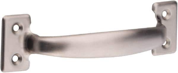 National Mfg. - 8-1/2" Long x 6.5" Wide, Stainless Steel Door Pull - Stainless Steel Coated - Eagle Tool & Supply