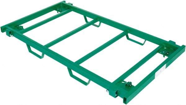 Greenlee - 50-1/4" Long x 28-1/4" Wide x 4-5/8" High, Cart Base Unit - 2,500 Lb Capacity - Eagle Tool & Supply