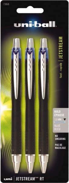 Uni-Ball - Roller Ball 1mm Retractable Pen - Blue - Eagle Tool & Supply