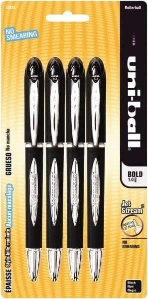 Uni-Ball - Roller Ball 1mm Stick Pen - Black - Eagle Tool & Supply