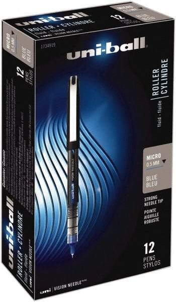 Uni-Ball - Roller Ball 0.5mm Stick Pen - Blue - Eagle Tool & Supply