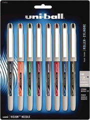 Uni-Ball - Roller Ball 0.7mm Stick Pen - Black, Blue, Green, Midnight Black, Orange, Pink, Purple & Red - Eagle Tool & Supply