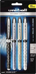 Uni-Ball - Roller Ball 0.8mm Stick Pen - Black - Eagle Tool & Supply