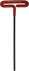 Bondhus - 6mm Hex, T-Handle Cushion Grip, Hex Key - 250mm OAL, Metric System of Measurement - Eagle Tool & Supply