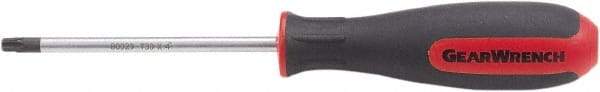 GearWrench - T30 Torx Driver - 4" Blade Length, 8" OAL, Standard Handle - Eagle Tool & Supply