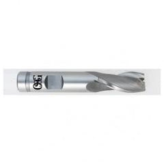 13/16 Dia. x 3-5/8 Overall Length 2-Flute Square End HSSE SE End Mill-Round Shank-Center Cutting-Uncoated - Eagle Tool & Supply