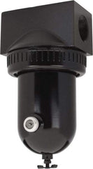 PRO-SOURCE - 400 CFM Oil/Water Condensate Separation Filter - 1-1/4" 250 psi, Manual Drain - Eagle Tool & Supply