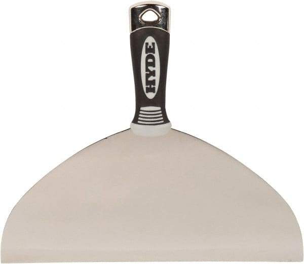 Hyde Tools - 10" Wide Flexible Blade Stainless Steel Joint Knife - Flexible, Plastic Handle - Eagle Tool & Supply