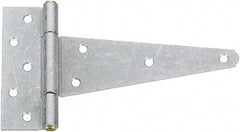 National Mfg. - 2 Piece, 5-1/2" Long, Galvanized Extra Heavy Duty - 8" Strap Length, 2-5/8" Wide Base - Eagle Tool & Supply