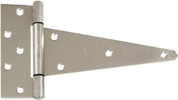 National Mfg. - 6-5/8" Long, Stainless Steel Coated Extra Heavy Duty - 10" Strap Length, 2-9/32" Wide Base - Eagle Tool & Supply