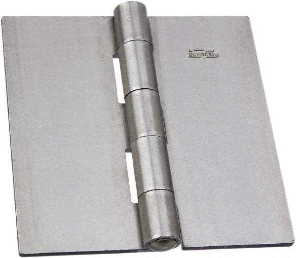 National Mfg. - 4-1/2" Long x 4-1/2" Wide Steel Full Surface Hinge - Plain Steel Finish, 5 Knuckles - Eagle Tool & Supply