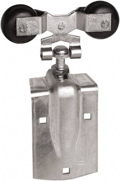 National Mfg. - 2 Piece, Zinc, Box Rail Hanger - Use with Round Rail - Eagle Tool & Supply