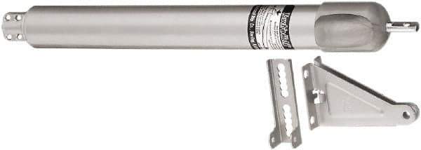 National Mfg. - Light-Medium-Duty Door Closer to Hold Open Manual Damper - Aluminum Finish - Eagle Tool & Supply