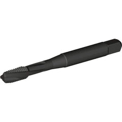 Kennametal - M12x1.75 Metric Coarse 3 Flute Modified Bottoming Spiral Flute Tap - Vanadium High Speed Steel, Oxide Finish, 3-3/8" OAL, Right Hand Flute, Right Hand Thread, D5, Series T692 - Exact Industrial Supply