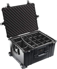Pelican Products, Inc. - 19-37/64" Wide x 13-29/32" High, Clamshell Hard Case - Black, Polyethylene - Eagle Tool & Supply