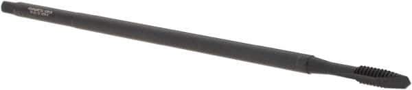 Kennametal - #10-24 UNC 2 Flute H3 Oxide Finish High Speed Steel Spiral Point Extension Tap - Plug Chamfer, 6" OAL, Series T820 - Eagle Tool & Supply