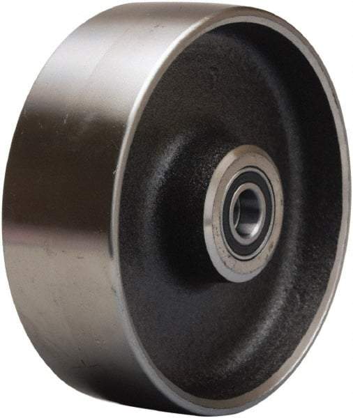 Hamilton - 6 Inch Diameter x 2 Inch Wide, Forged Steel Caster Wheel - 2,500 Lb. Capacity, 2-1/4 Inch Hub Length, 1/2 Inch Axle Diameter, Precision Ball Bearing - Eagle Tool & Supply