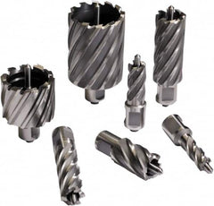 Cleveland Steel Tool - 2-1/8" Diam x 3" Deep Carbide-Tipped Annular Cutter - Eagle Tool & Supply