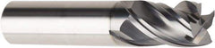 American Tool Service - 1/2", 3/4" LOC, 1/2" Shank Diam, 2-1/2" OAL, 4 Flute, Solid Carbide Square End Mill - Single End, AlCrN Finish, Spiral Flute, Variable° Helix, Centercutting, Right Hand Cut, Right Hand Flute - Eagle Tool & Supply