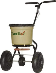 Trynex - 50 Lb Polyethylene Walk Behind Broadcast Landscape Spreader - 10" Pneumatic Wheels - Eagle Tool & Supply