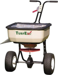 Trynex - 120 Lb Polyethylene Walk Behind Broadcast Landscape Spreader - 12" Pneumatic Wheels - Eagle Tool & Supply