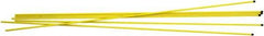 Trynex - 48" High x 1/2" Wide Snow Stake - Fiberglass, 0.33 Lbs, Yellow - Eagle Tool & Supply