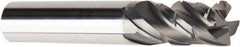 American Tool Service - 1/2", 4 Flute, Single End, Solid Carbide, 0.03" Corner Radius End Mill - 3" OAL, Right Hand Flute, 1" LOC, Right Hand Cut - Eagle Tool & Supply
