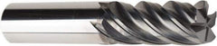 American Tool Service - 5/8", 5 Flute, Single End, Solid Carbide, 0.04" Corner Radius End Mill - 3-1/2" OAL, Right Hand Flute, 1-1/2" LOC, Right Hand Cut - Eagle Tool & Supply