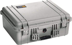 Pelican Products, Inc. - 17-13/64" Wide x 8-13/32" High, Clamshell Hard Case - Silver, Polyethylene - Eagle Tool & Supply