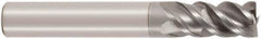 Seco - 5/8", 4 Flute, Single End, Solid Carbide, 1/8" Corner Radius End Mill - 3-3/4" OAL, 48° Helix, Right Hand Flute, 1-1/4" LOC, Right Hand Cut - Eagle Tool & Supply