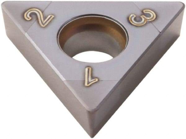 Seco - TCGW21.51 Grade CBN060K CBN Turning Insert - 60° Triangle, 1/4" Inscr Circle, 3/32" Thick, 1/64" Corner Radius - Eagle Tool & Supply