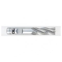 17/32 Dia. x 3-3/8 Overall Length 4-Flute Square End HSSE SE End Mill-Round Shank-Center Cutting-TiCN - Eagle Tool & Supply