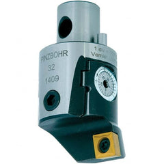 Techniks - Size A32, 1.535" Min Diam, Right Hand Modular Boring Cutting Unit Head - Eagle Tool & Supply