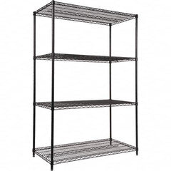 ALERA - 4,000 Lb Capacity 4 Shelf Wire Shelving - Starter Unit - Eagle Tool & Supply