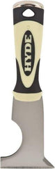 Hyde Tools - 2-1/2" Wide Chisel Edge Blade Stainless Steel 6-In-1 Tool - Stiff, Hammerhead Polypropylene Handle, 8" OAL - Eagle Tool & Supply