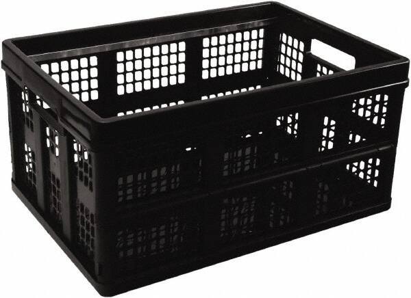 UNIVERSAL - 1 Compartment, 20-1/8" Wide x 10-3/4" High x 14-5/8" Deep, Portable Storage Box - Plastic, Black - Eagle Tool & Supply