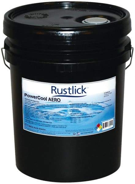 Rustlick - Rustlick Ultracut Aero/PowerCool Aero, 5 Gal Pail Cutting & Grinding Fluid - Water Soluble, For Machining - Eagle Tool & Supply