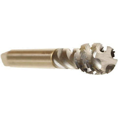 Emuge - 5/8-11 UNC 4 Flute 2B Bottoming Spiral Flute Tap - Cobalt, TiCN Finish, 4.331" OAL, Right Hand Flute, Right Hand Thread, Series Enorm - Eagle Tool & Supply