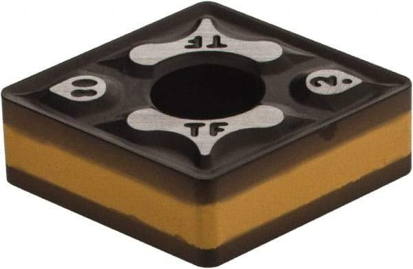 Iscar - CNMG432 TF Grade IC8150 Carbide Turning Insert - TiCN/Al2O3 Finish, 80° Diamond, 1/2" Inscr Circle, 3/16" Thick, 1/32" Corner Radius - Eagle Tool & Supply