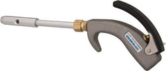 Guardair - 120 Max psi Venturi Nozzle Thumb Lever Blow Gun - 1/4 NPT, 6" Tube Length, Aluminum - Eagle Tool & Supply