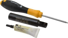 Kennametal - 1/2" Cut Diam, 0.404" Max Depth of Cut, 5/8" Shank Diam, 3-1/2" OAL, Indexable Square Shoulder End Mill - EC10.., EP10.. Inserts, Cylindrical Shank, 0° Lead Angle, Through Coolant - Eagle Tool & Supply