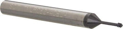 Scientific Cutting Tools - #4-40 UNC, 0.082" Cutting Diam, 3 Flute, Solid Carbide Helical Flute Thread Mill - Internal Thread, 0.3" LOC, 2-1/2" OAL, 1/4" Shank Diam - Eagle Tool & Supply